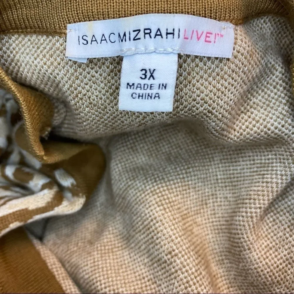Isaac Mizrahi Live Leopard Dip-Dye Cardigan